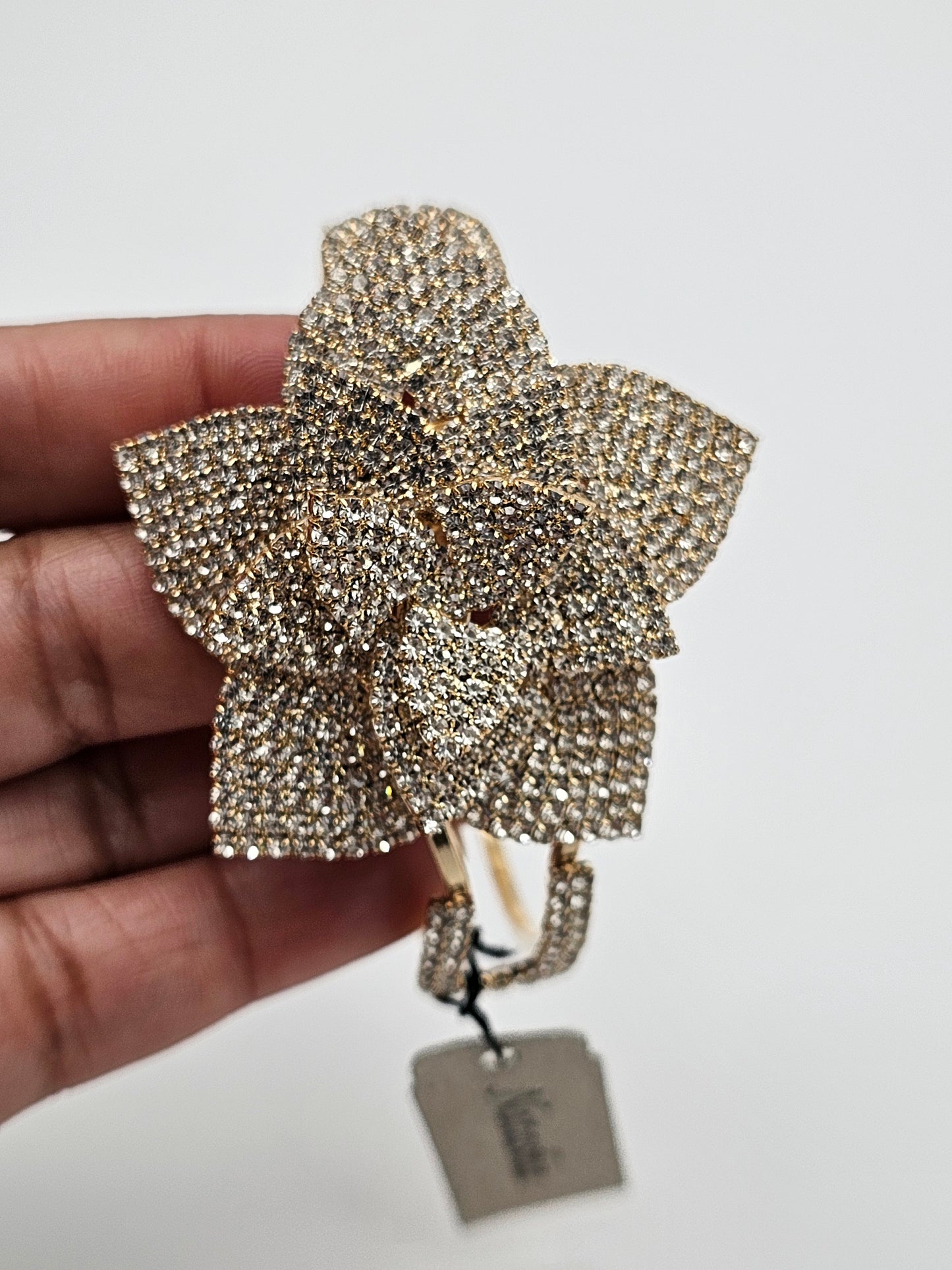 Encrusted Floral Bracelet
