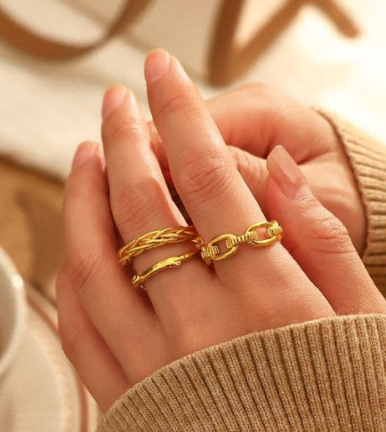 Tree and Vine Artsy Ring Set