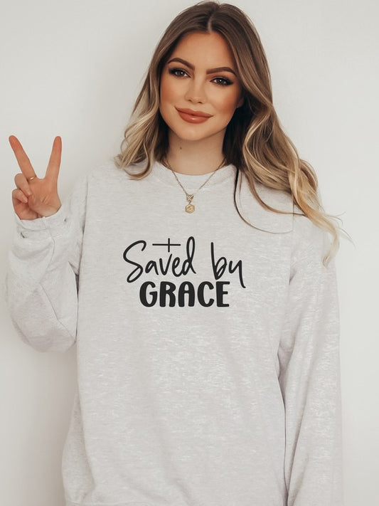 Saved by Grace Graphic Sweatshirt