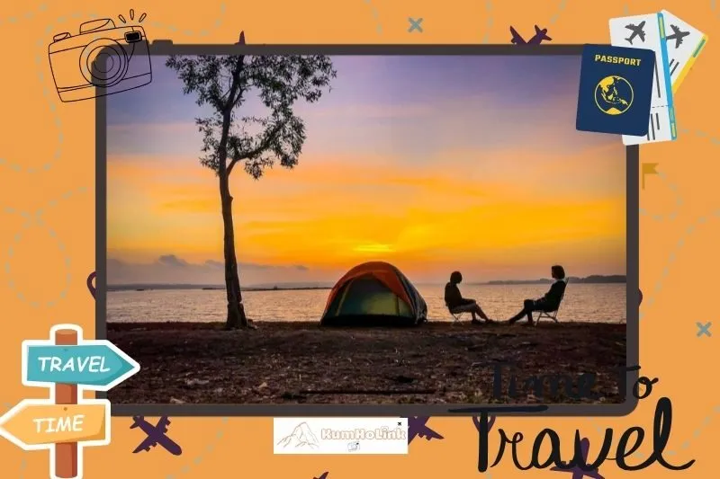 Cắm trại và ngắm hoàng hôn, bình minh